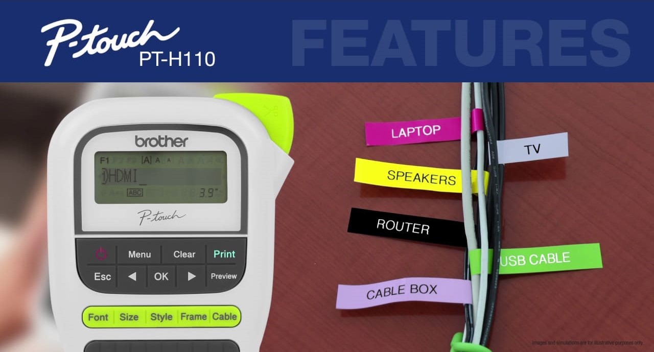 Brother etiket şeridi